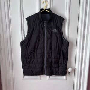 Men’s The North Face Black /Grey Reversible Extreme Pile Vest Size XL